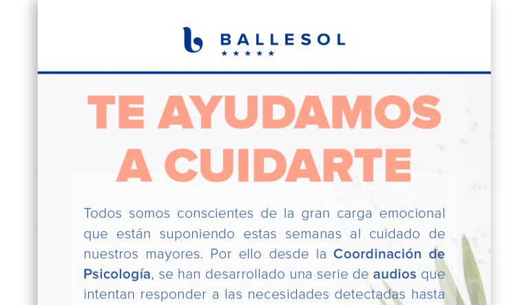 Ballesol: Newsletter y diseño web para la comunicación digital de una red de residencias.